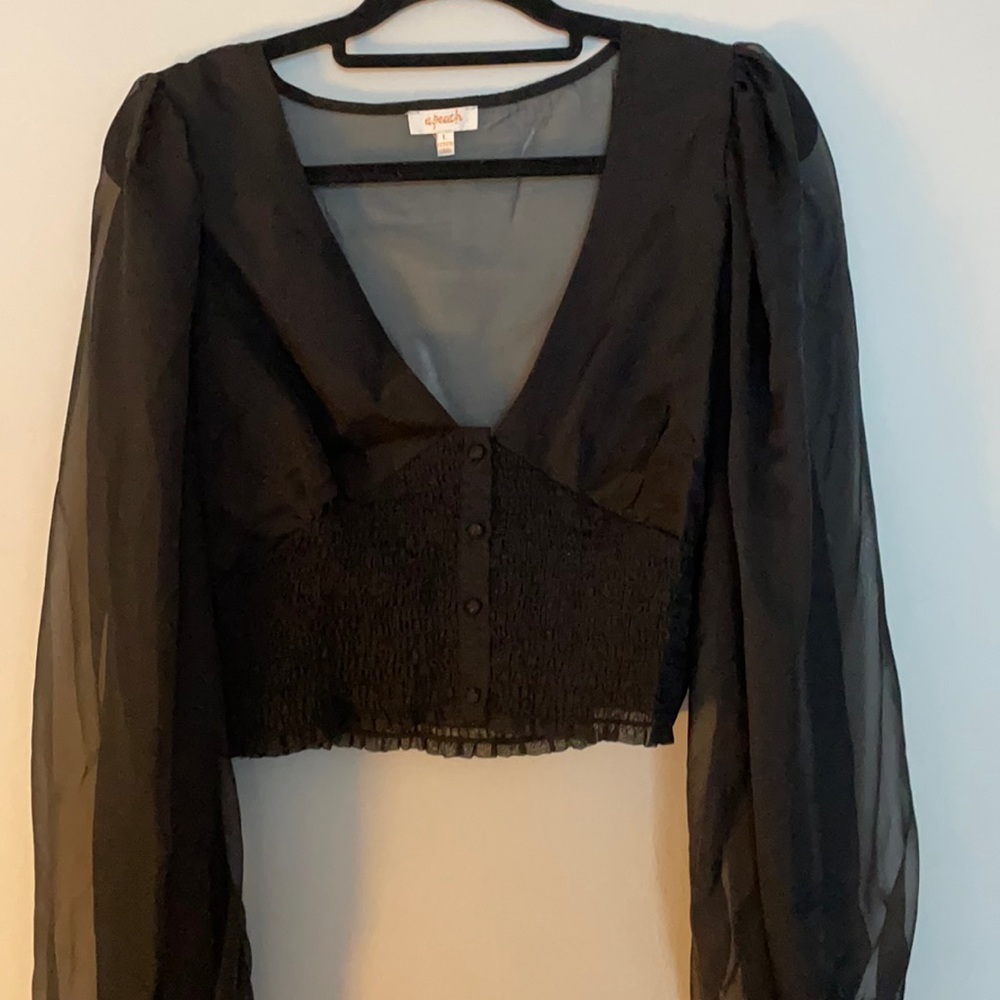 Sexy Black Blouse